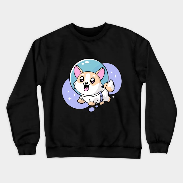 Space Corgi Crewneck Sweatshirt by zoljo